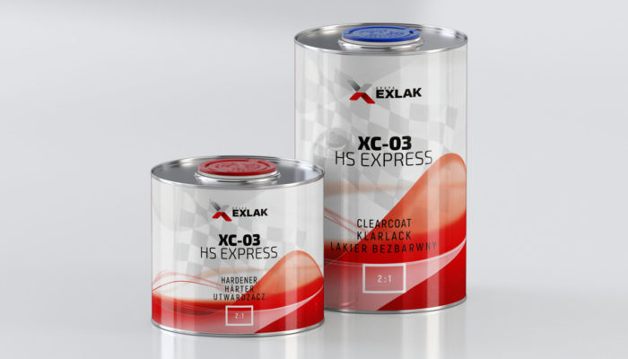 Exlak lakier bezbarwny clearcoat HS EXPRESS - XC-03