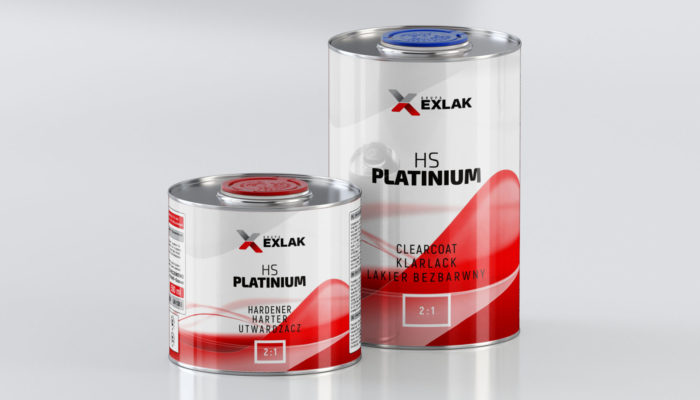 Exlak lakier bezbarwny clearcoat HS Platinium