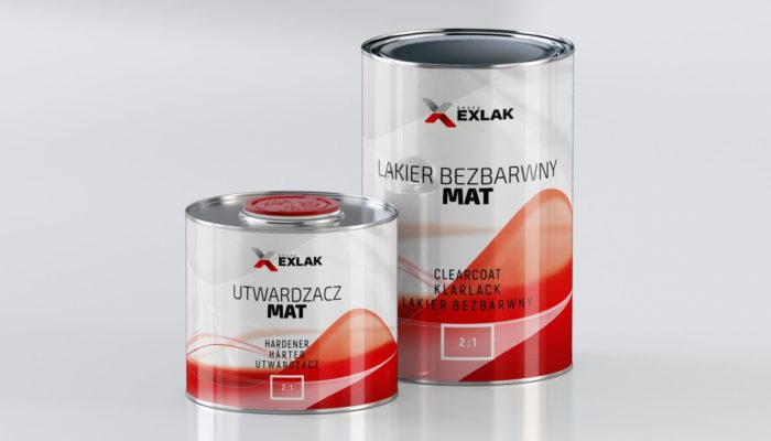 Exlak lakier bezbarwny clearcoat mat matt